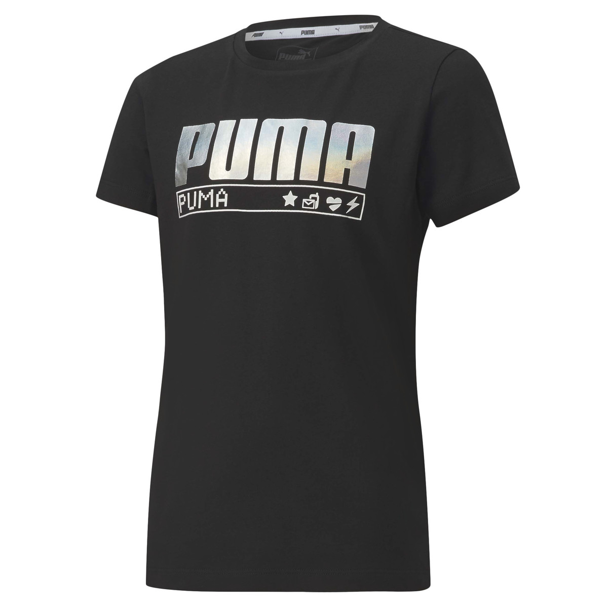 Abbigliamento Bambina T-shirt maniche corte Puma ALPHA TEE 165 Nero