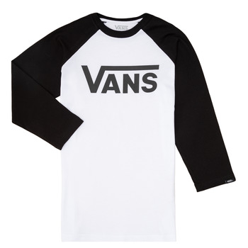Abbigliamento Bambino T-shirts a maniche lunghe Vans VANS CLASSIC RAGLAN Nero / Bianco
