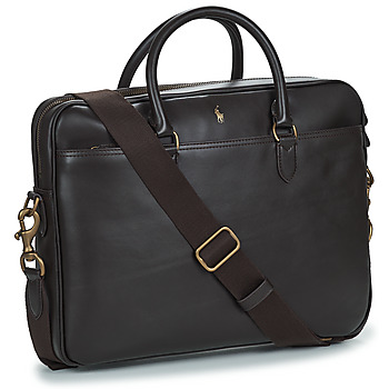 Polo Ralph Lauren COMMUTER-BUSINESS CASE-SMOOTH LEATHER Marrone