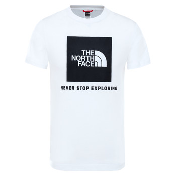 Abbigliamento Unisex bambino T-shirt maniche corte The North Face BOX TEE SUMMIT Bianco