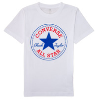 Abbigliamento Bambino T-shirt maniche corte Converse CORE CHUCK PATCH TEE Bianco