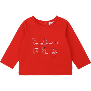 Abbigliamento Bambina T-shirts a maniche lunghe Carrément Beau Y95252 Rosso