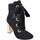Scarpe Donna Tronchetti Malu Shoes Tronchetto donna art.3313 nero in camoscio stringato lacci vell Nero