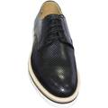 Image of Scarpe Malu Shoes Scarpe uomo stringate art 024538 crust nero microforato vera pe