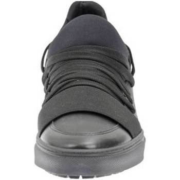 Scarpe Uomo Sneakers basse Malu Shoes Sneakers con calzino interno e lacci moda uomo Nero