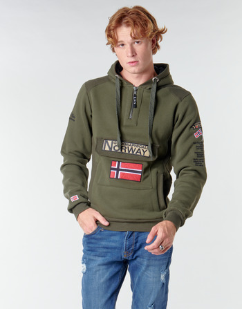 Abbigliamento Uomo Felpe Geographical Norway GYMCLASS Kaki