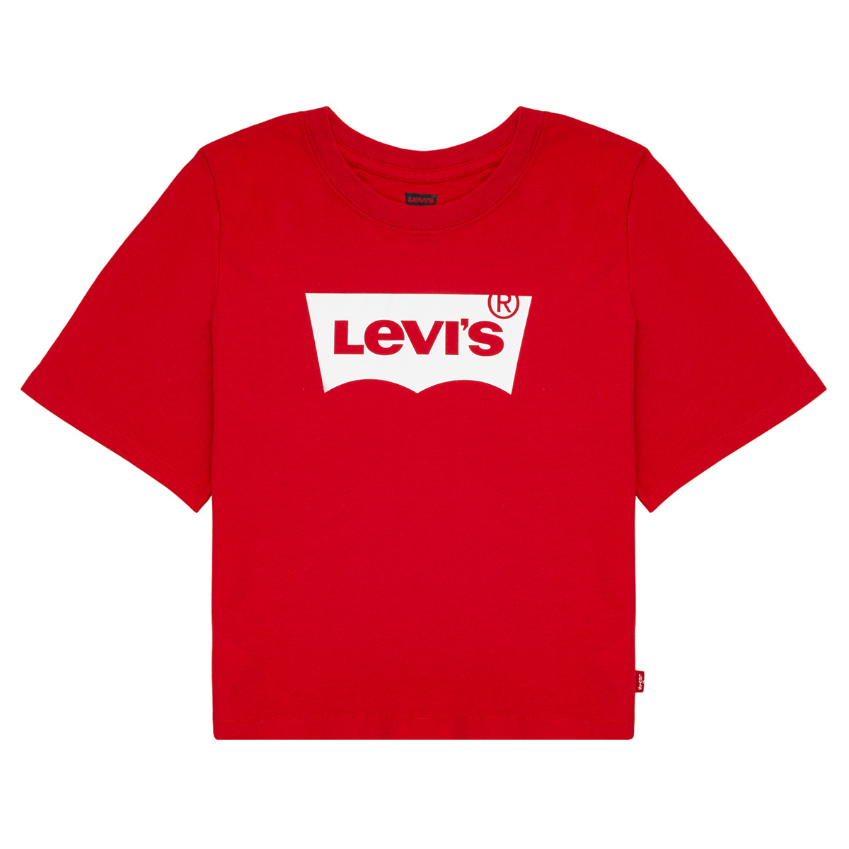 Abbigliamento Bambina T-shirt maniche corte Levi's LIGHT BRIGHT CROPPED TEE Rosso