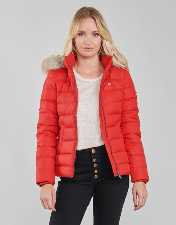 Tommy Jeans TJW BASIC HOODED DOWN JACKET Rosso