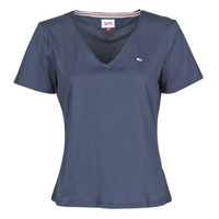 Abbigliamento Donna T-shirt maniche corte Tommy Jeans TJW SLIM JERSEY V NECK Marine
