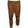 Abbigliamento Uomo Pantaloni We Way Trend Pantaloni jogger marroni con elastico e coulisse e tasche later Multicolore