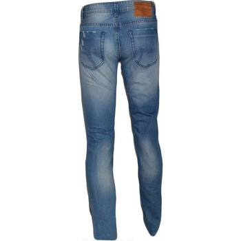 Abbigliamento Uomo Jeans Malu Shoes Pantalone Jeans Uomo Denim Rotture Mod Jeans Effetto Sfumato Ci Blu