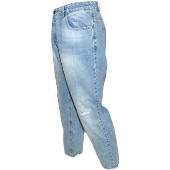 Abbigliamento Uomo Jeans Malu Shoes Jeans denim uomo jogger fit cavallo basso lavaggio chiaro Cinqu BLU