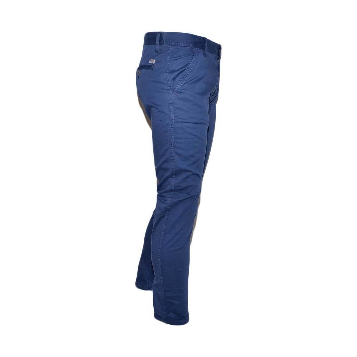 Abbigliamento Uomo Pantaloni Malu Shoes Pantalone uomo blu cobalto in cotone elasticizzato colori vari Blu