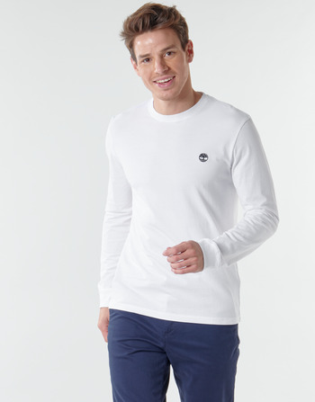 Abbigliamento Uomo T-shirts a maniche lunghe Timberland LS Dunstan River Tee Bianco