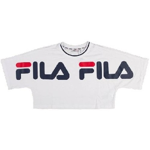 Abbigliamento Donna T-shirt & Polo Fila Top corto  Barr Cropped Tee Donna Bianco Bianco