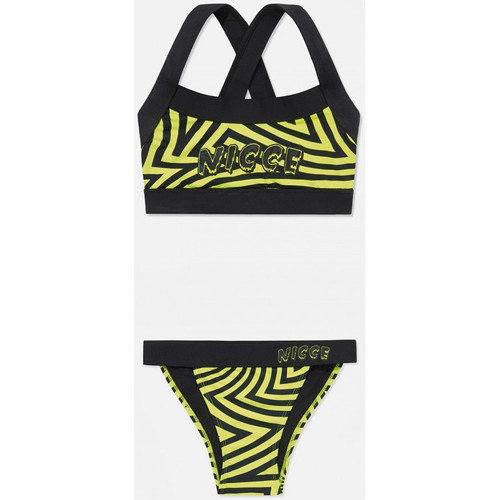 Abbigliamento Donna Costume / Bermuda da spiaggia Nicce London Vortex bikini set Giallo