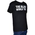 T-shirt Malu Shoes  T-Shirt slim  welcom freedom uomo colore nero art FR098 Maniche