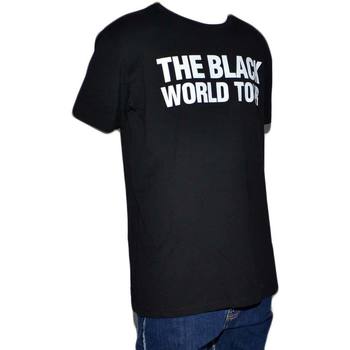 Abbigliamento Uomo T-shirt maniche corte Malu Shoes T-Shirt slim  welcom freedom uomo colore nero art FR098 Maniche NERO