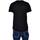Abbigliamento Uomo T-shirt maniche corte Malu Shoes T- shirt basic uomo in cotone nero slim fit girocollo con cucit Nero