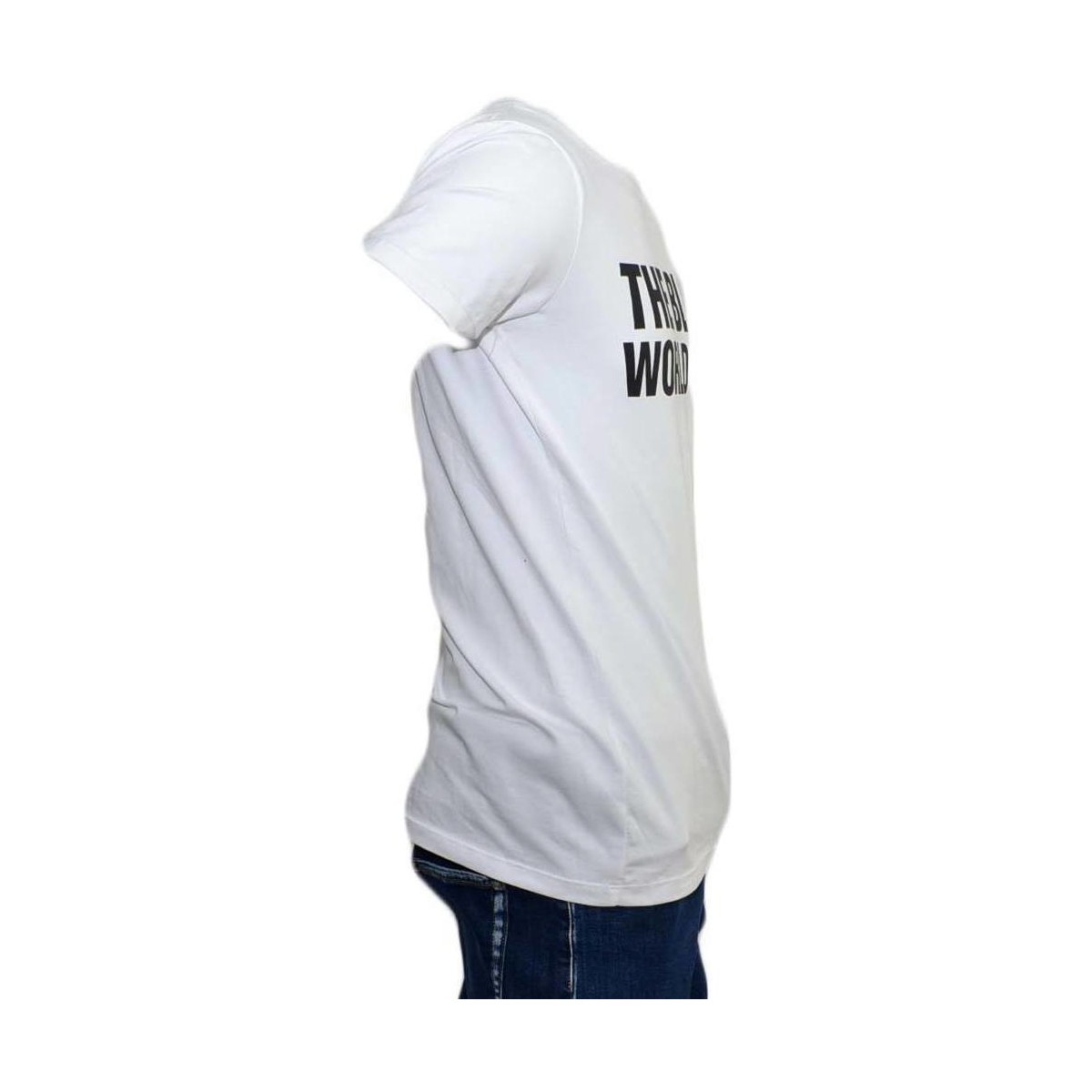 Abbigliamento Uomo T-shirt maniche corte Malu Shoes T-SHIRT MAGLIETTA CON COLLO ROTONDO E MANICHE CORTE CON DESIGN Bianco