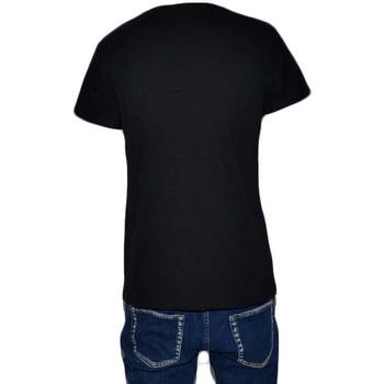 Abbigliamento Uomo T-shirt maniche corte Malu Shoes T-Shirt Uomo Girocollo nera Stampa Con Scritta Superman Casual NERO