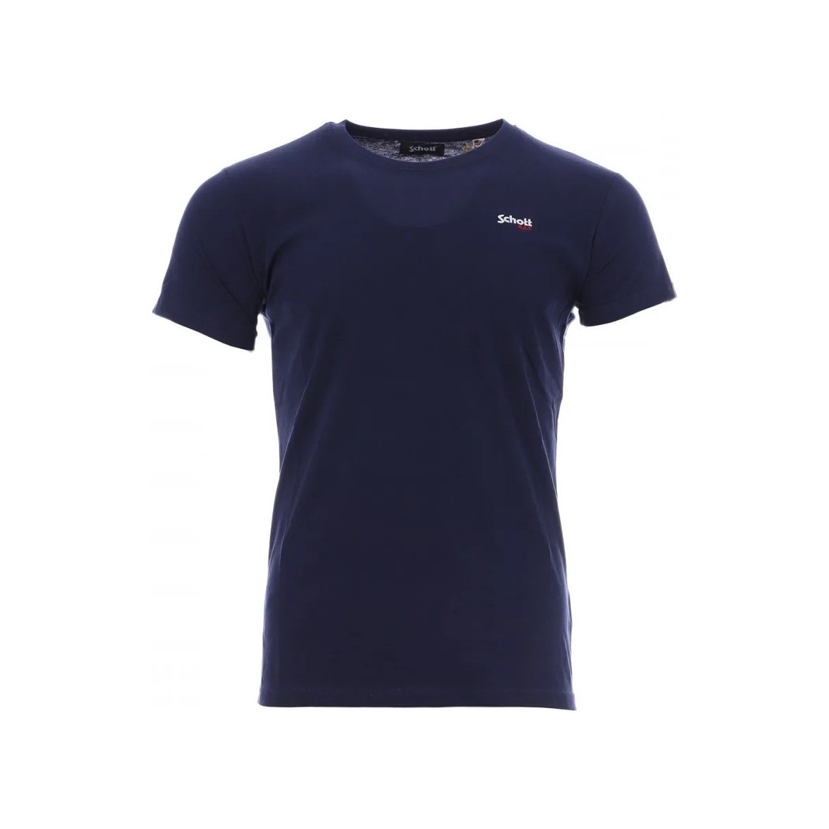 Abbigliamento Uomo T-shirt & Polo Schott TSCREW.EMB Blu