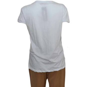 Abbigliamento Donna T-shirt maniche corte Malu Shoes T-shirt donna basic bianca modello slim bianca con scritta RILA BIANCO