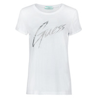 Abbigliamento Donna T-shirt maniche corte Guess SS CN IVONNE TEE Bianco