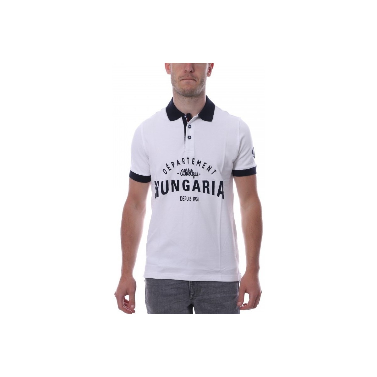 Abbigliamento Uomo T-shirt & Polo Hungaria H-16TLMODOLE Bianco