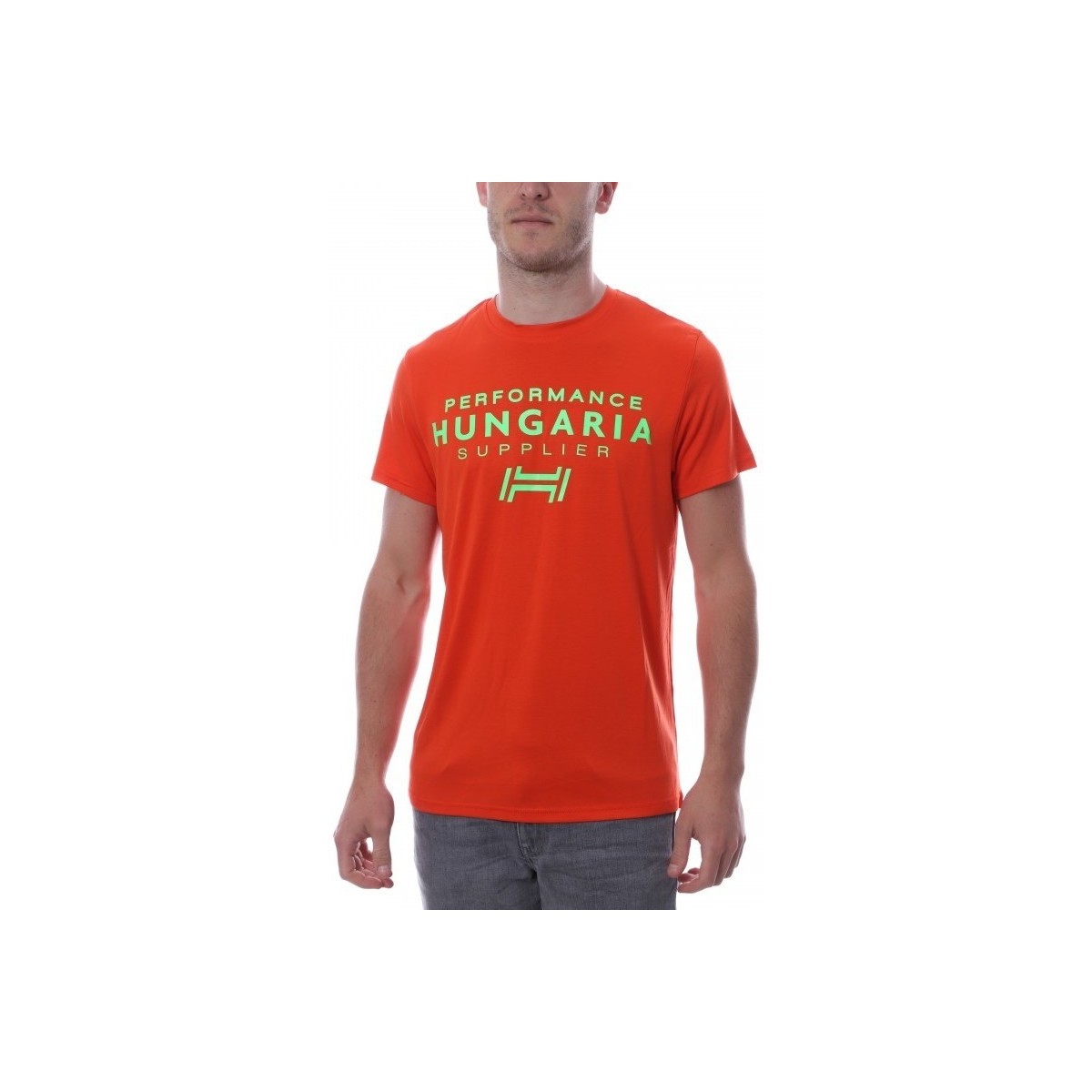 Abbigliamento Uomo T-shirt & Polo Hungaria H-15TOUYBOPS Arancio