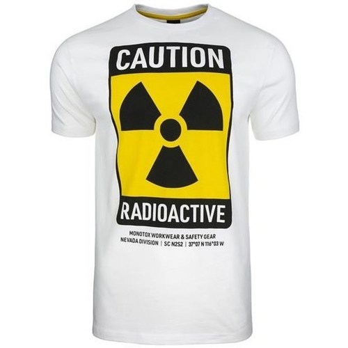 Abbigliamento Uomo T-shirt maniche corte Monotox Radioactive Bianco, Giallo