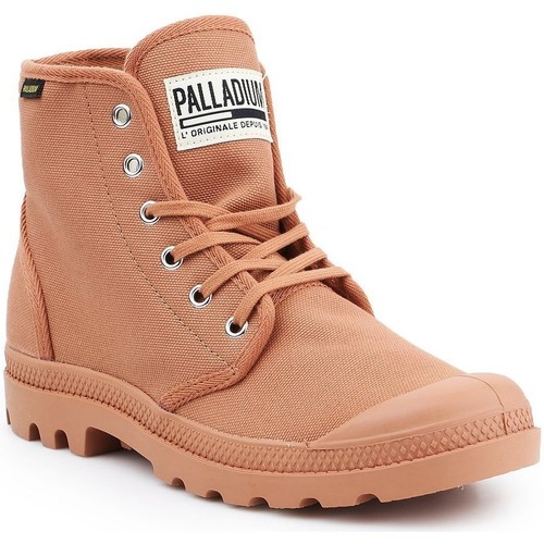 Scarpe Sneakers alte Palladium Pampa HI Originale 75349-225-M Marrone