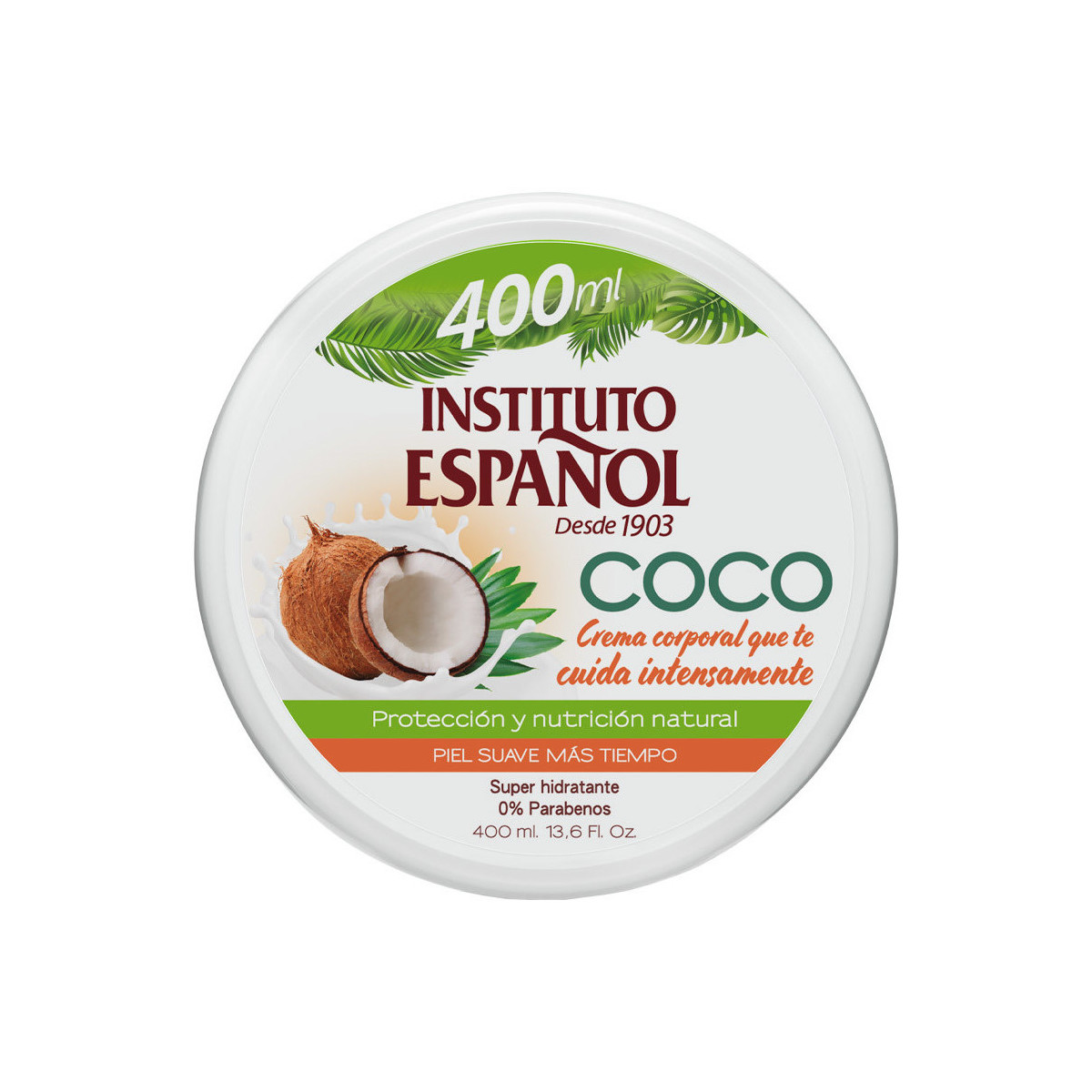 Bellezza Idratanti & nutrienti Instituto Español Coco Crema Corporal Super Hidratante  400 ml 