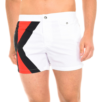 Abbigliamento Uomo Costume / Bermuda da spiaggia Karl Lagerfeld KL19MBS04-WHITE Bianco
