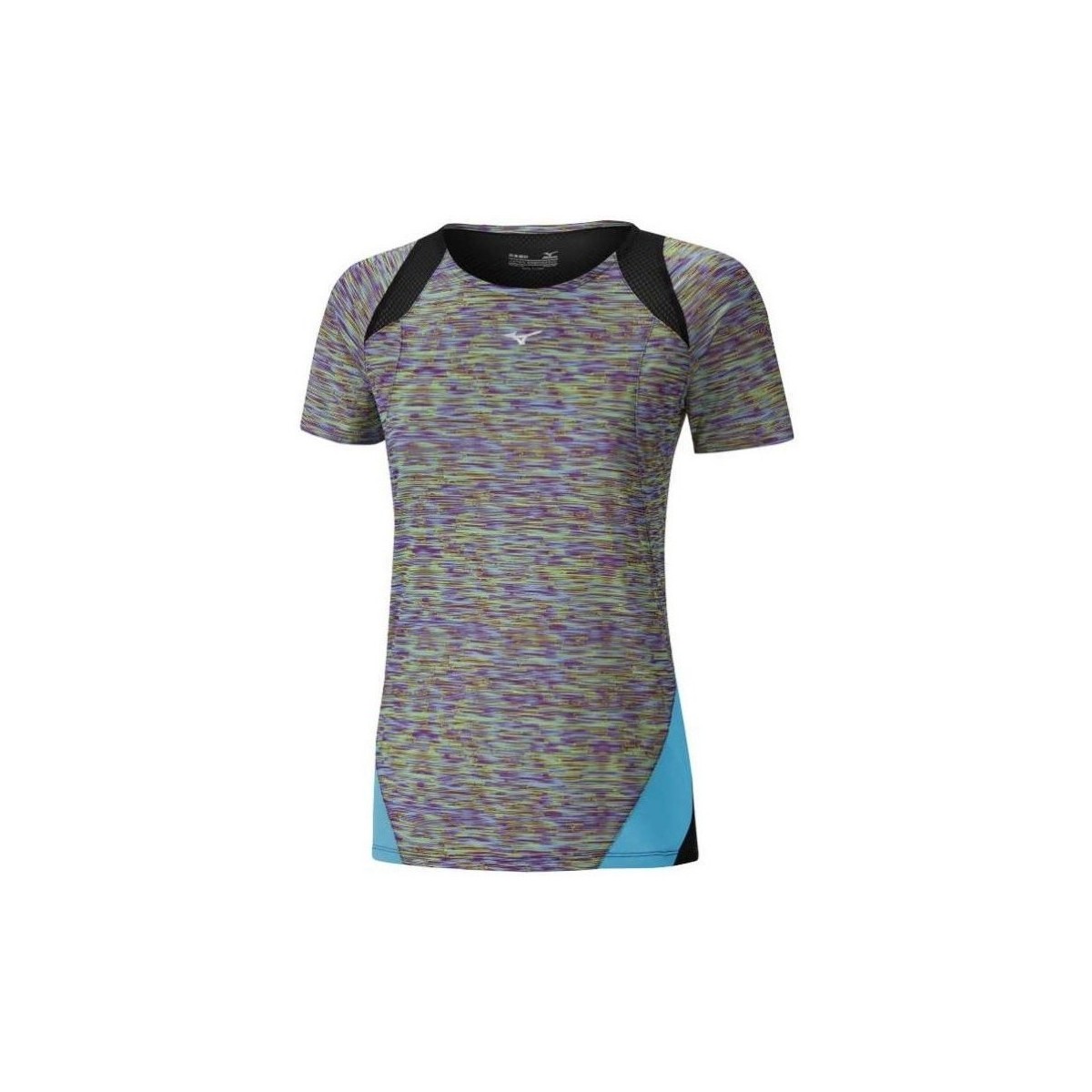 Abbigliamento Donna T-shirt maniche corte Mizuno Aero Tee Grigio, Celeste, Nero