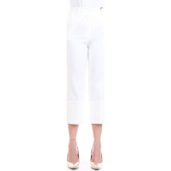 Abbigliamento Donna Pantaloni 5 tasche Lanacaprina PF2235 Pantaloni Donna Bianco Bianco