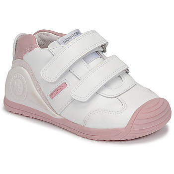 Scarpe Bambina Sneakers basse Biomecanics BIOGATEO SPORT Bianco / Rosa
