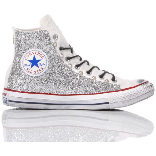 Scarpe Donna Sneakers Converse Glitter Silver 