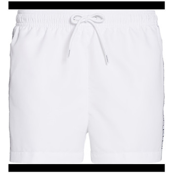 Abbigliamento Uomo Costume / Bermuda da spiaggia Calvin Klein Jeans drawstring side logo Bianco