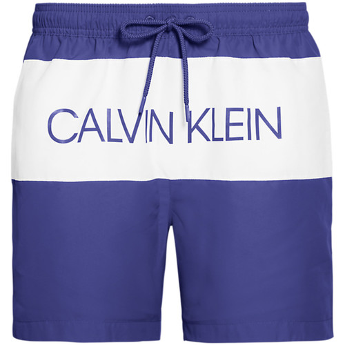 Abbigliamento Uomo Costume / Bermuda da spiaggia Calvin Klein Jeans drawstring full tape Blu