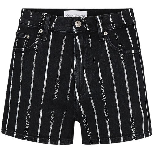 Abbigliamento Donna Shorts / Bermuda Calvin Klein Jeans high rise line Nero