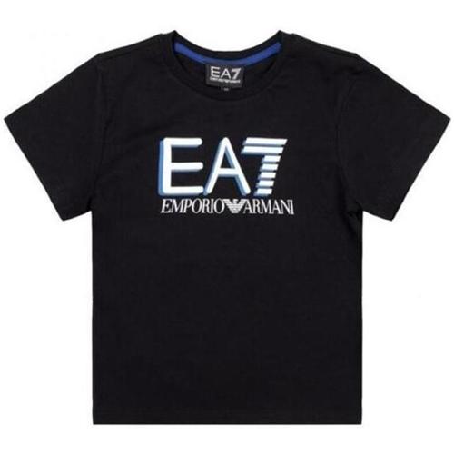 Abbigliamento Bambino T-shirt & Polo Emporio Armani EA7 . Nero
