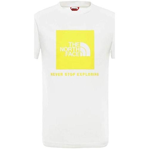 Abbigliamento Bambino T-shirt & Polo The North Face . BIANCA/GIALLO Bianco