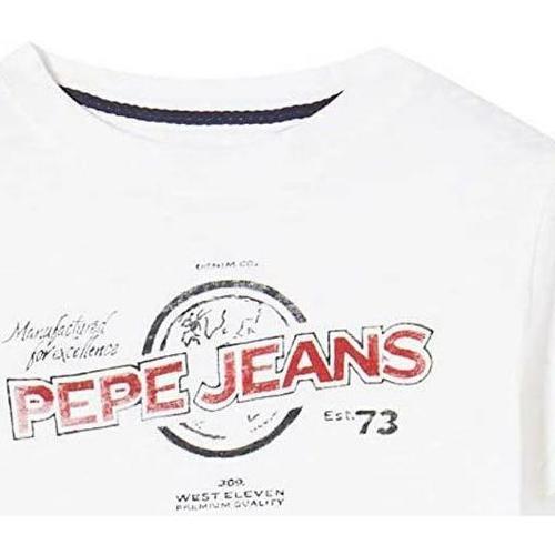 Abbigliamento Bambino T-shirt & Polo Pepe jeans PB502700 Bianco