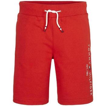 Abbigliamento Bambina Pantaloni Tommy Hilfiger BERMUDA. Rosso