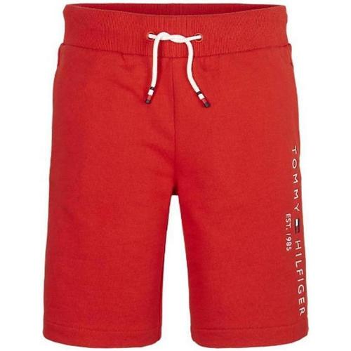Abbigliamento Bambina Pantaloni Tommy Hilfiger BERMUDA. Rosso