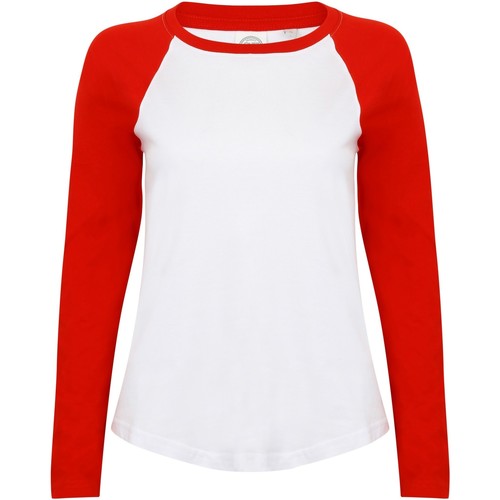 Abbigliamento Donna T-shirts a maniche lunghe Skinni Fit SK271 Rosso