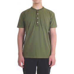 Abbigliamento Uomo T-shirt maniche corte Diktat DK77162 T-Shirt Uomo Verde militare Multicolore