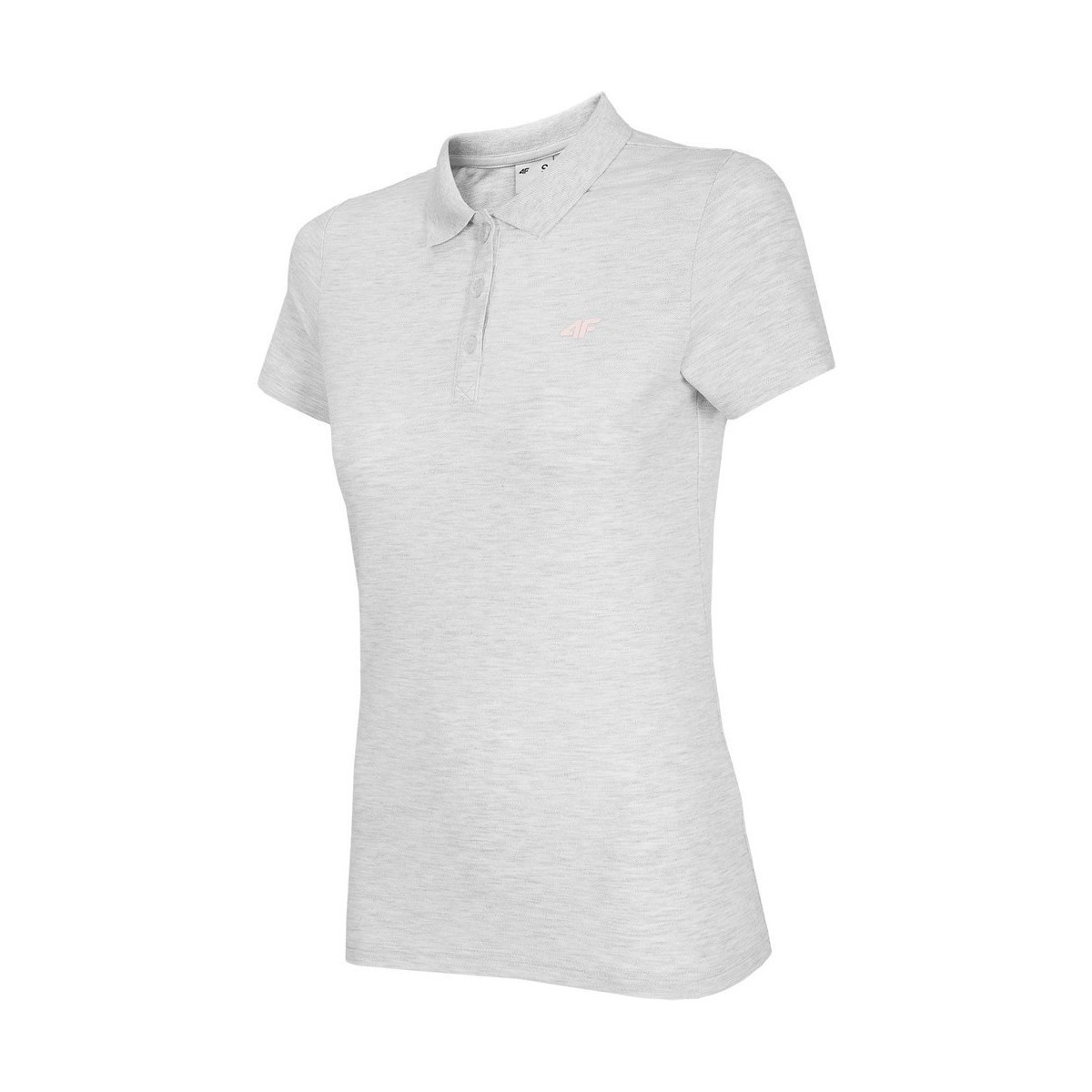 Abbigliamento Donna T-shirt maniche corte 4F NOSH4 TSD007 Biały Melanż Bianco, Grigio