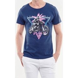 Abbigliamento Uomo T-shirt & Polo Le Temps des Cerises T-shirt JUNIPERO Blu